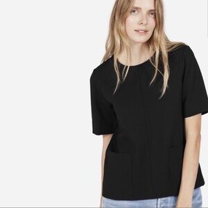 Everlane Ponte Front Pocket short sleeve shirt